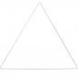 Preview: Rico Design Metallring Dreieck weiß 30cm