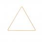 Preview: Rico Design Metallring Dreieck gold 20cm
