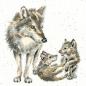 Preview: Bothy Threads - Stickpackung Wolf Pack von Hannah Dale
