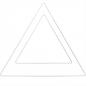 Preview: Rico Design Metallring Dreieck weiß 30cm