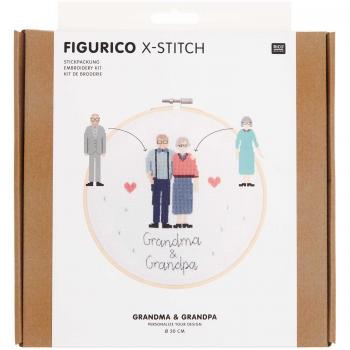 Rico Design Stickpackung Figurico Oma & Opa Ø 20cm