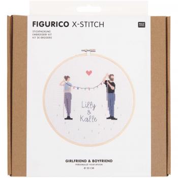 Rico Design Stickpackung Figurico Girlfriend & Boyfriend Ø 20cm