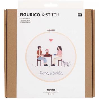 Rico Design Stickpackung Figurico Teatime Ø 20cm