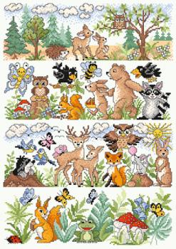 Lindner's Kreuzstiche - 141 - Tiere des Waldes