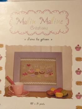 Malin Maline Créations Stickvorlage " J aime les Gateaux "