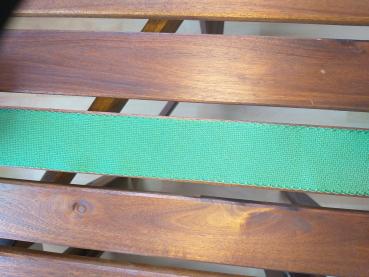 V & H Aida Stickband 14ct waldgrün Wellenrand 5 cm