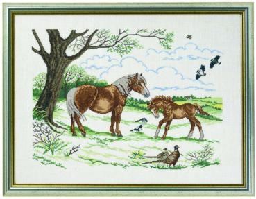 Eva Rosenstand - Pferd mit Fohlen