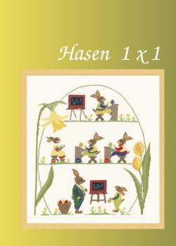 Marion Flasdick Stickvorlage Hasen 1 x 1