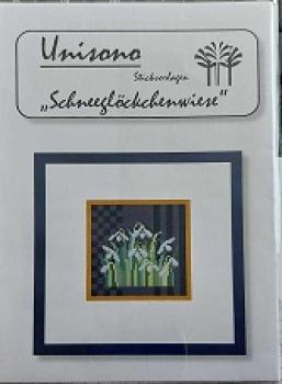 Unisono Stickvorlage Schneeglöckchenwiese