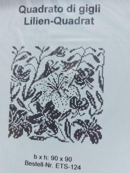 Elisa Tortonesi-Sieß Stickvorlage - Lilien - Quadrat