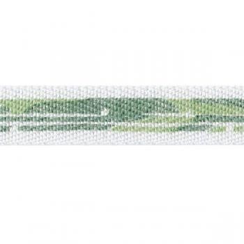 Acufactum Bedrucktes Band Pinselstrich grün 1cm breit