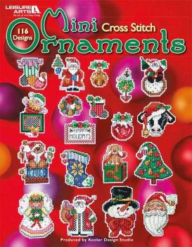 Leisture Arts Stickheft " 116 Mini Cross Stitch Ornaments  "