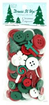 Dress it up Button - MIX Christmas Potpourri