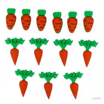 Dress it up Button - Easter Carrot Crop