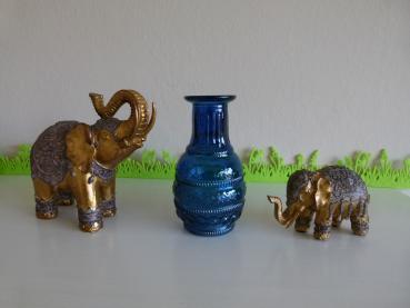 2 orientalische Elefanten gold/bronze