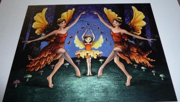 Heaven And Earth Designs Stickvorlage " Mini Fall Fairy Dancing " von Lisa Victoria
