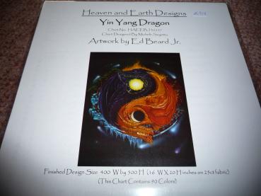 Heaven And Earth Designs Stickvorlage " Ying Yang Dragon " von Ed Beard Jr.