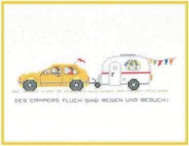 Stickizz Stickvorlage "Polo mit Wohnwagen"