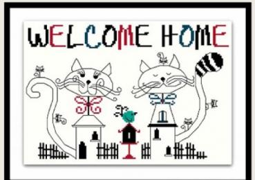 Maggi Co`S Village Stickvorlage " Welcome Home "