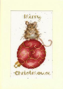 Bothy Threads - Stickpackung Karte Merry Christmouse