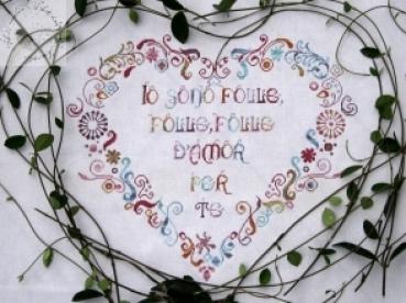 Alessandra Adelaide Needleworks Stickvorlage "Amor Folle"