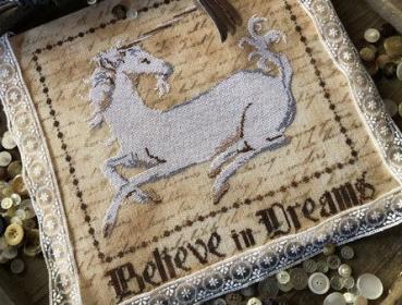 Primitive Hare Stickvorlage " Believe in Dreams "