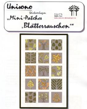Unisono Stickvorlage Mini- Patches Blätterrauschen
