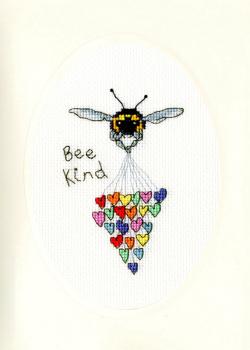 Bothy Threads - Stickpackung Karte kit Eleanor Teasdale - Bee Kind -