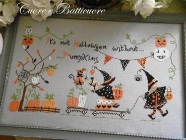 Cuore e Batticuore - Stickvorlage "Non è Halloween senza Zucche"