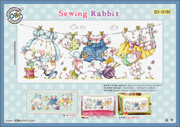 Sodastitch Stickvorlage " Sewing Rabbit "