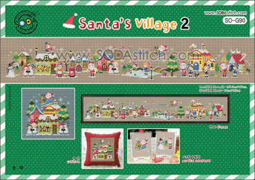Sodastitch Stickvorlage "Santa`s Village 2"