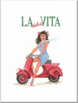 Stickizz Stickvorlage Gina und das süße Leben - La Dolce Vita