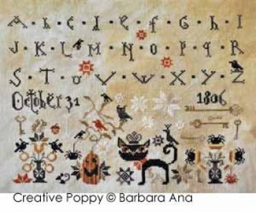 Creative Poppy Barbara Ana Designs Stickvorlage October 31