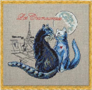 Nimuë Stickvorlage "Les Chamoureux"