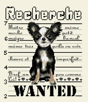 Isabelle Vautier Design Stickvorlage " I want a Chihuaha "