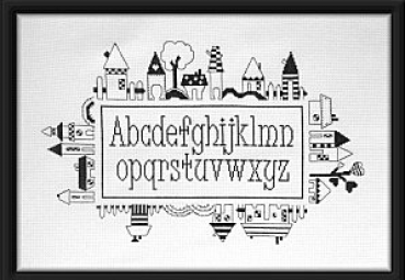 Maggi Co`S Village Stickvorlage " Around Alphabet "