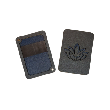 Nadelkissen  / Nadelbox aus Holz Blaue Blume