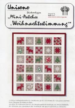 Unisono Stickvorlage Mini- Patches Weihnachtsstimmung
