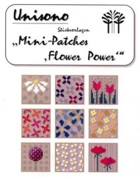 Unisono Stickvorlage Mini- Patches Flower Power