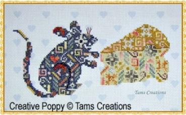 Creative Poppy Tams Creations Stickvorlage Mouseinpatches