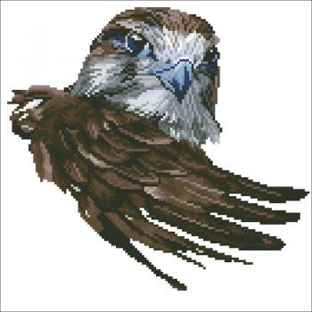 Needleart World vorgezeichnete Stickpackung Falcon Salute