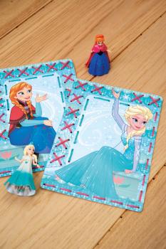 Vervaco Stickpackung 2-er Set Stickkarten Disney Frozen Anna & Elsa