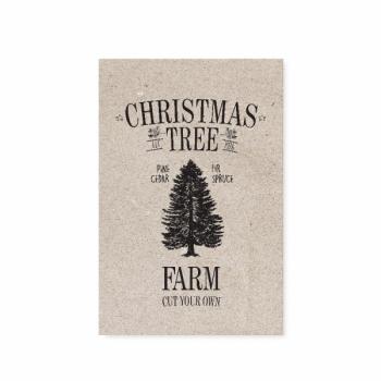 Tafelgut Postkarte - Christmas Tree Farm