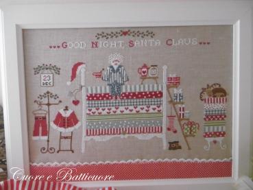 Cuore e Batticuore - Stickvorlage "Santa Claus on a Pea"
