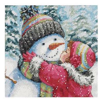 Dimensions Stickpackung Gold Petites A Kiss for Snowmen