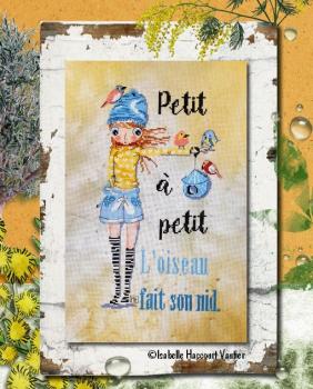 Isabelle Vautier Design Stickvorlage " Petit à Petit... "