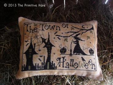 Primitive Hare Stickvorlage " The Town of Halloween "
