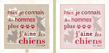 Lilipoints Stickvorlage "Les Chiens"