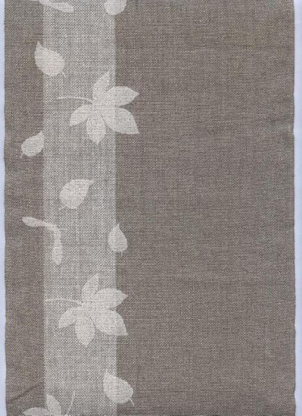 V&H Leinenband ungebleicht Herbstblätter, 21 cm