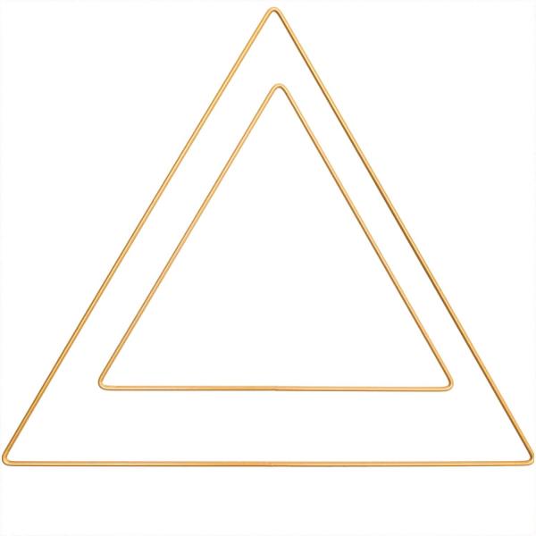 Rico Design Metallring Dreieck gold 30cm